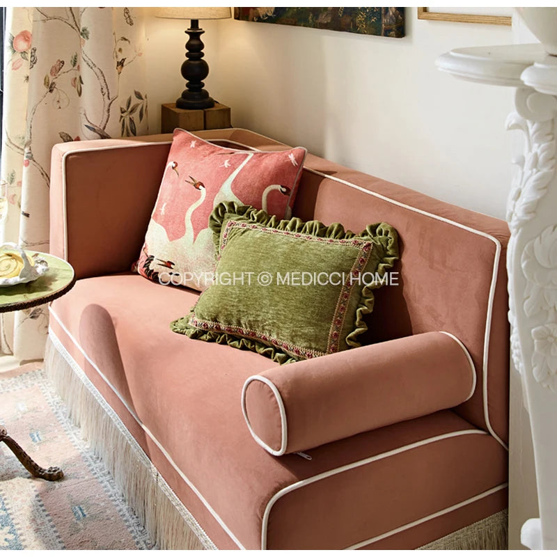 The Lady Green Velvet Cushion Cover