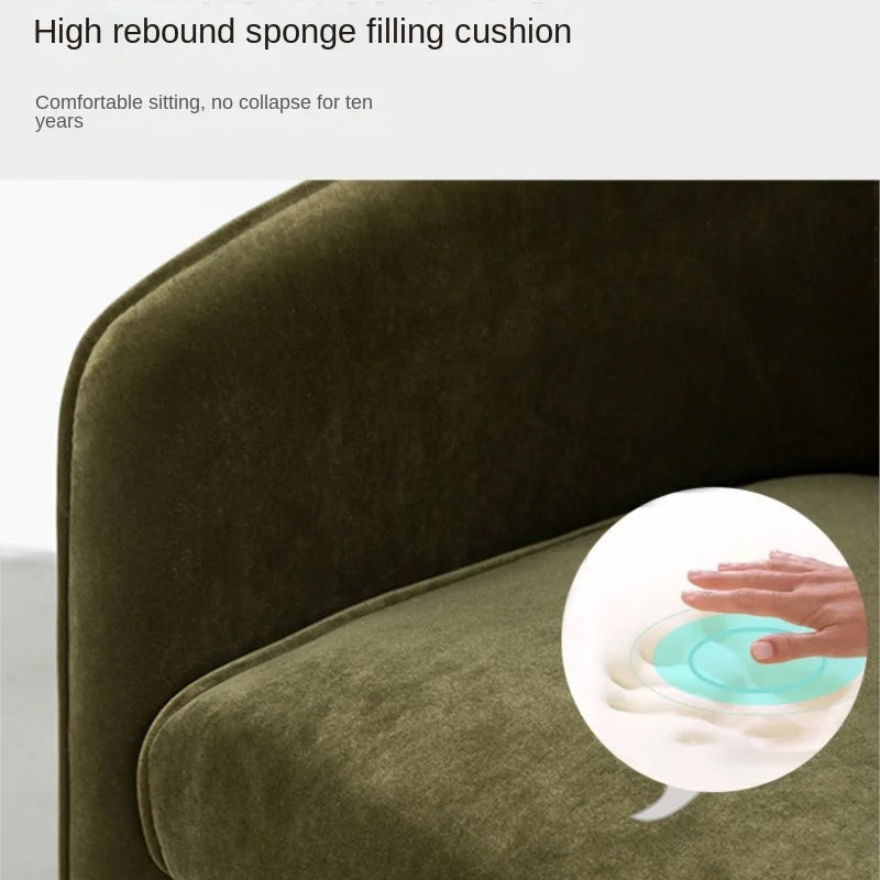 Burnt Orange Velvet Arm Chair