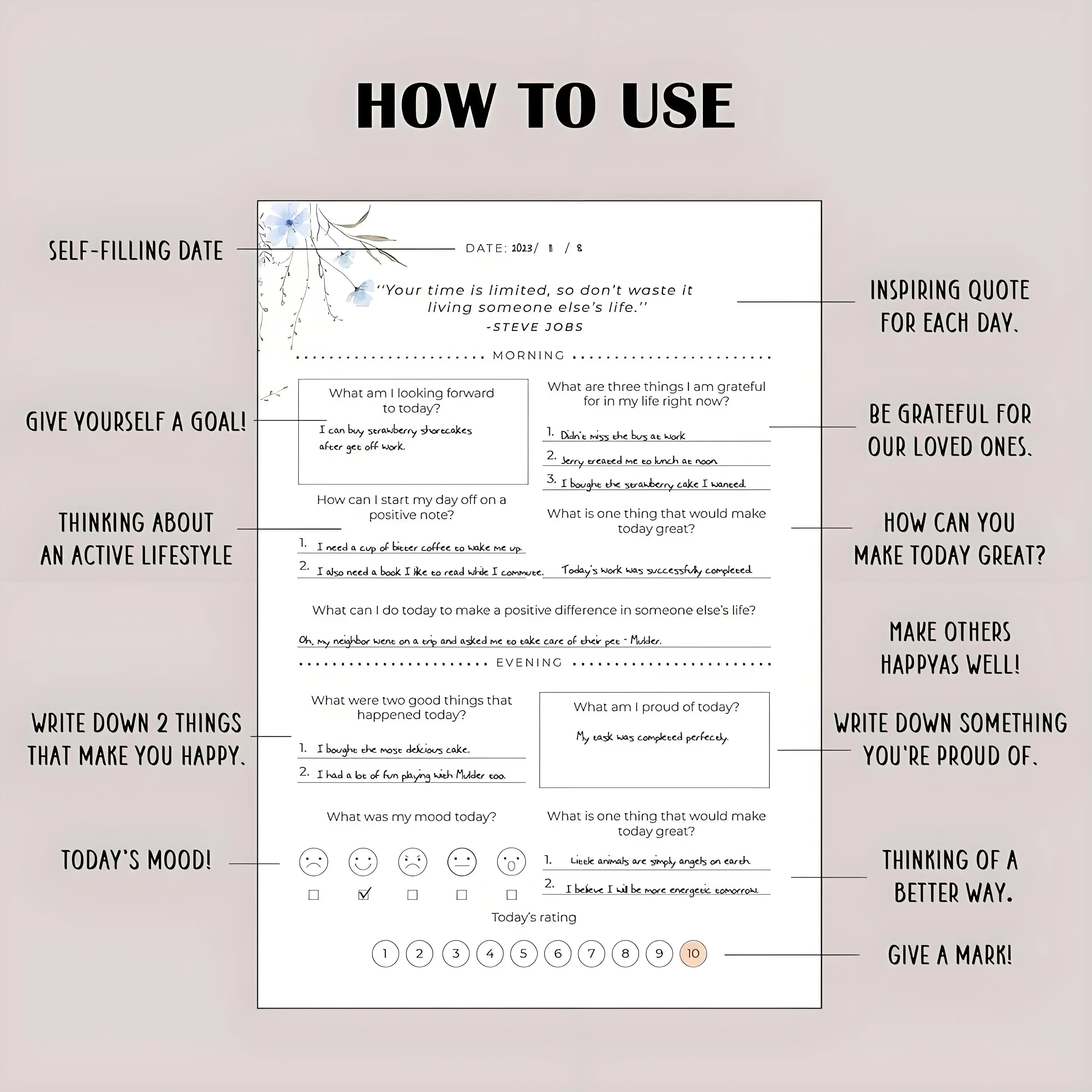 Self-Care Journal with Prompts