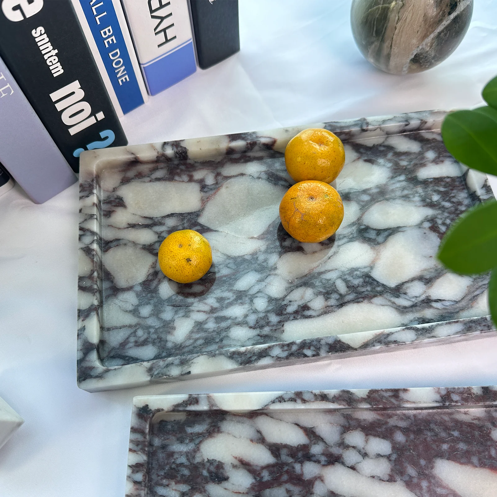 Rectangular Natural Marble Tray