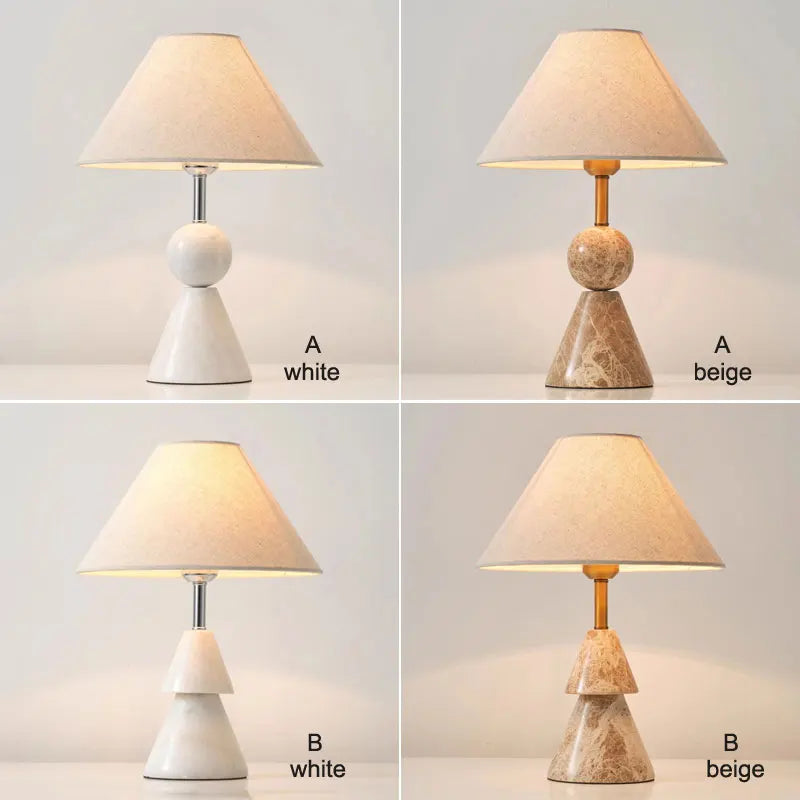 Art Deco Marble Table Lamp