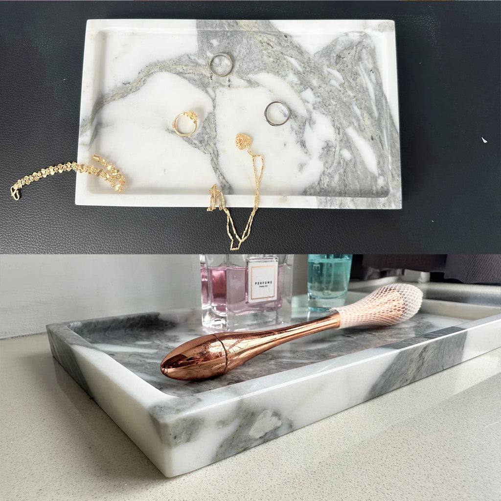 Rectangular Natural Marble Tray
