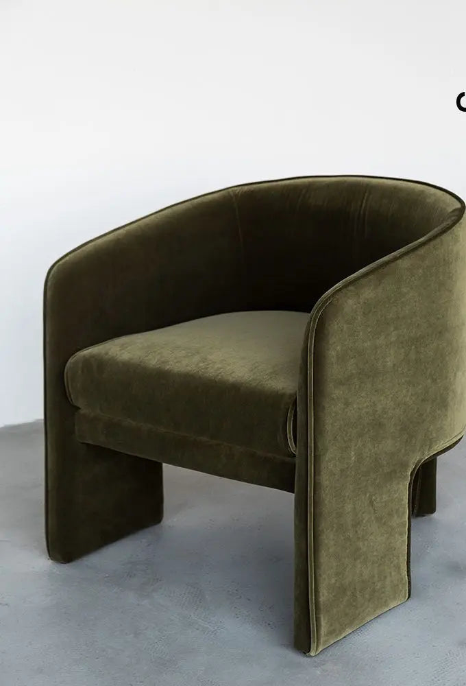 Modern Boucle Armchair