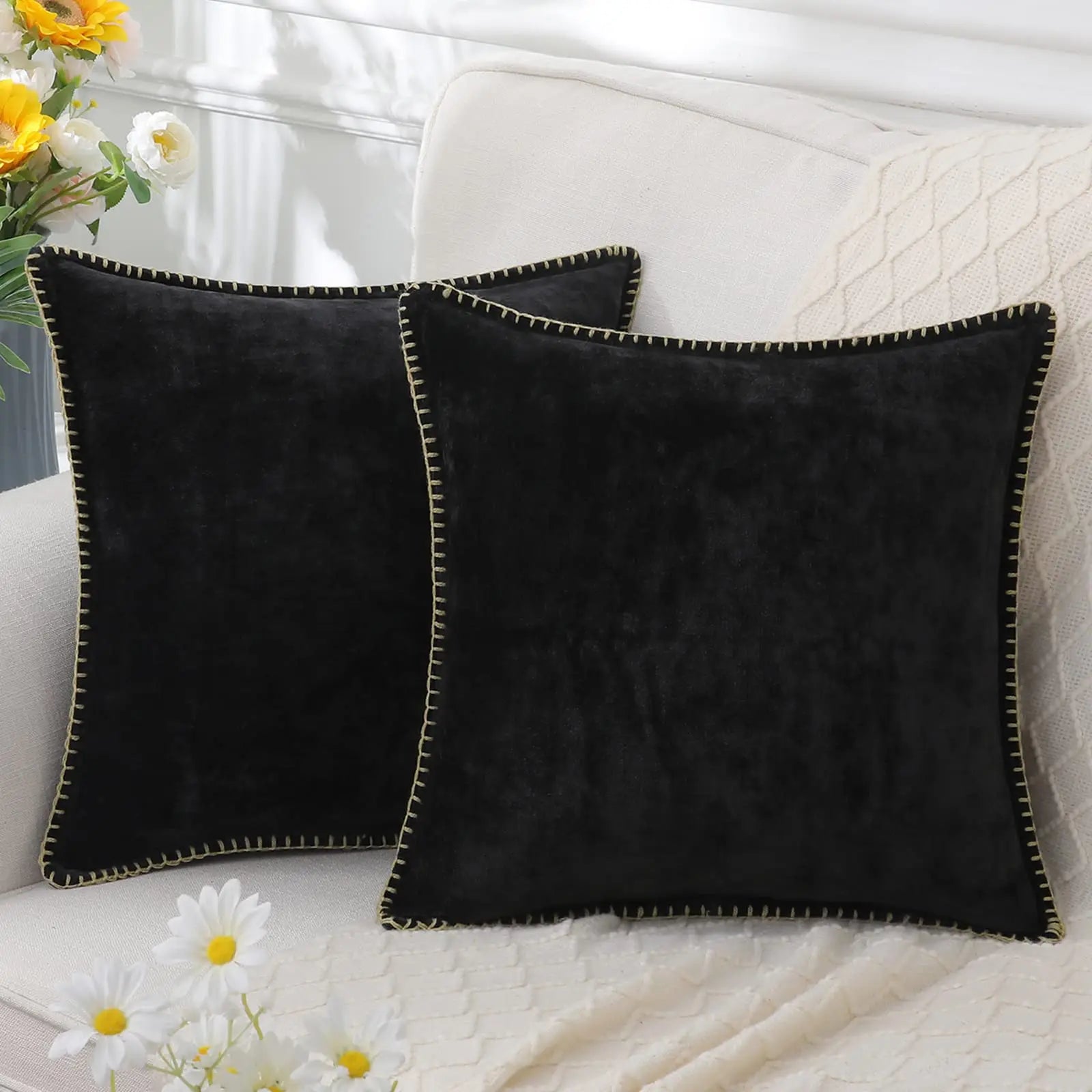 Chenille Soft Throw Cushion Cover