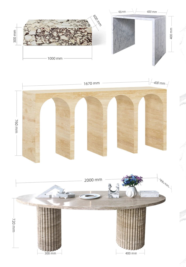 Green Marble Side Table