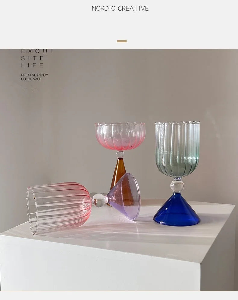 Retro two-tone Cocktail Glass