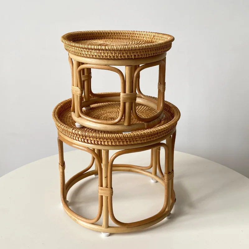 Rattan Side Tables