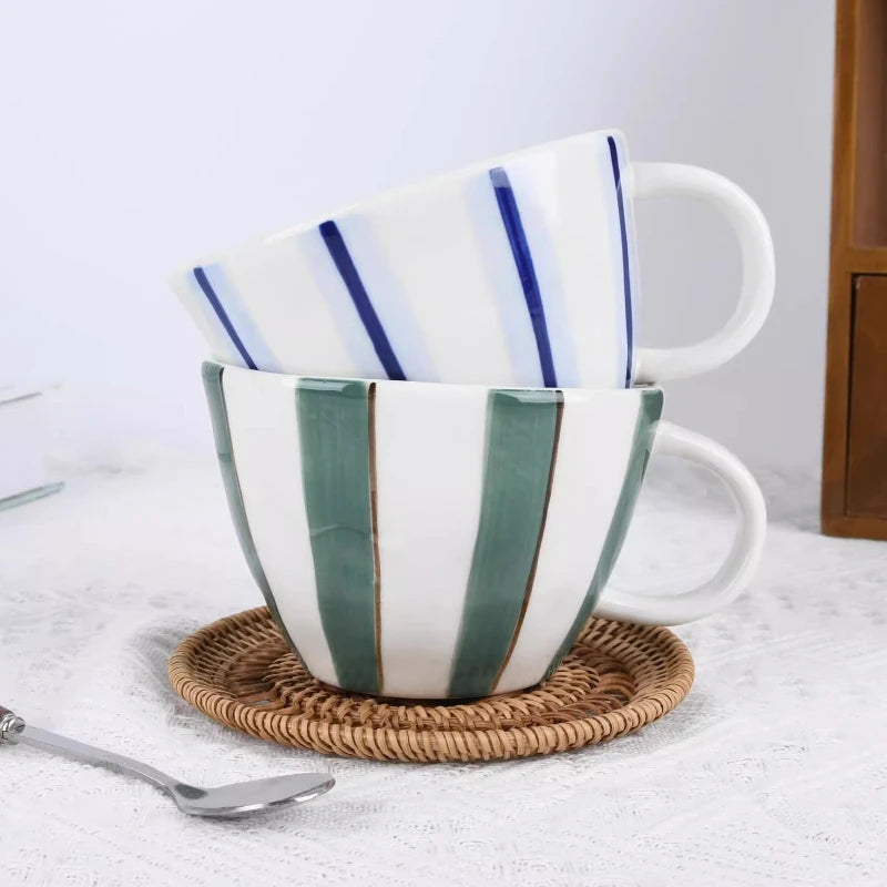 Hand-Painted Ceramic Coffee Mug