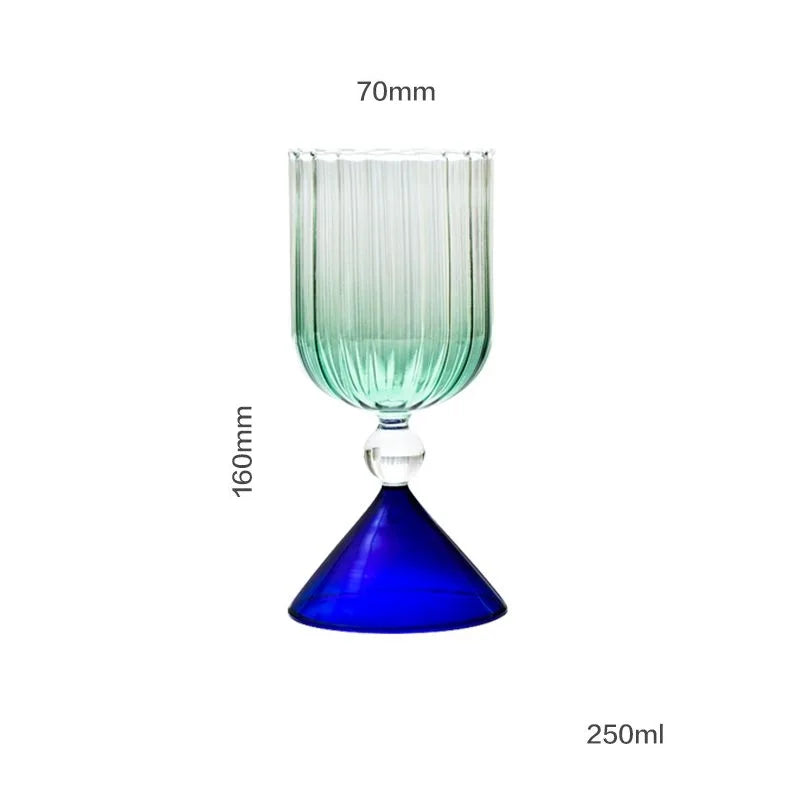 Retro two-tone Cocktail Glass